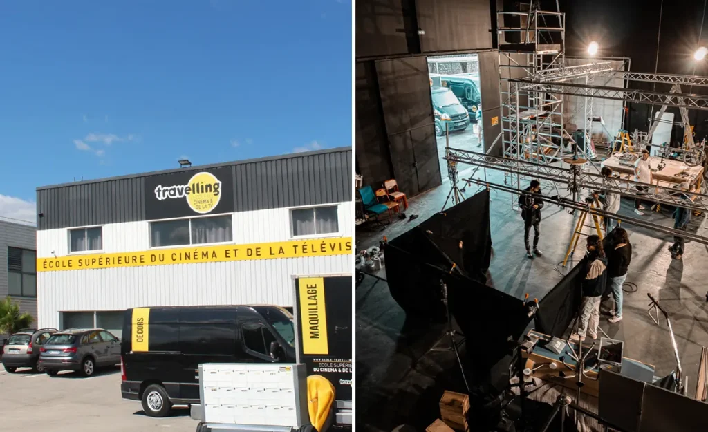 École supérieure de cinéma et de télévision Travelling, plateau de tournage